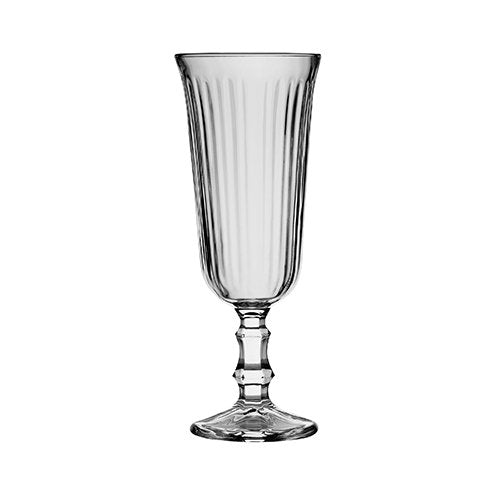 Ribbel glazen champagneglas